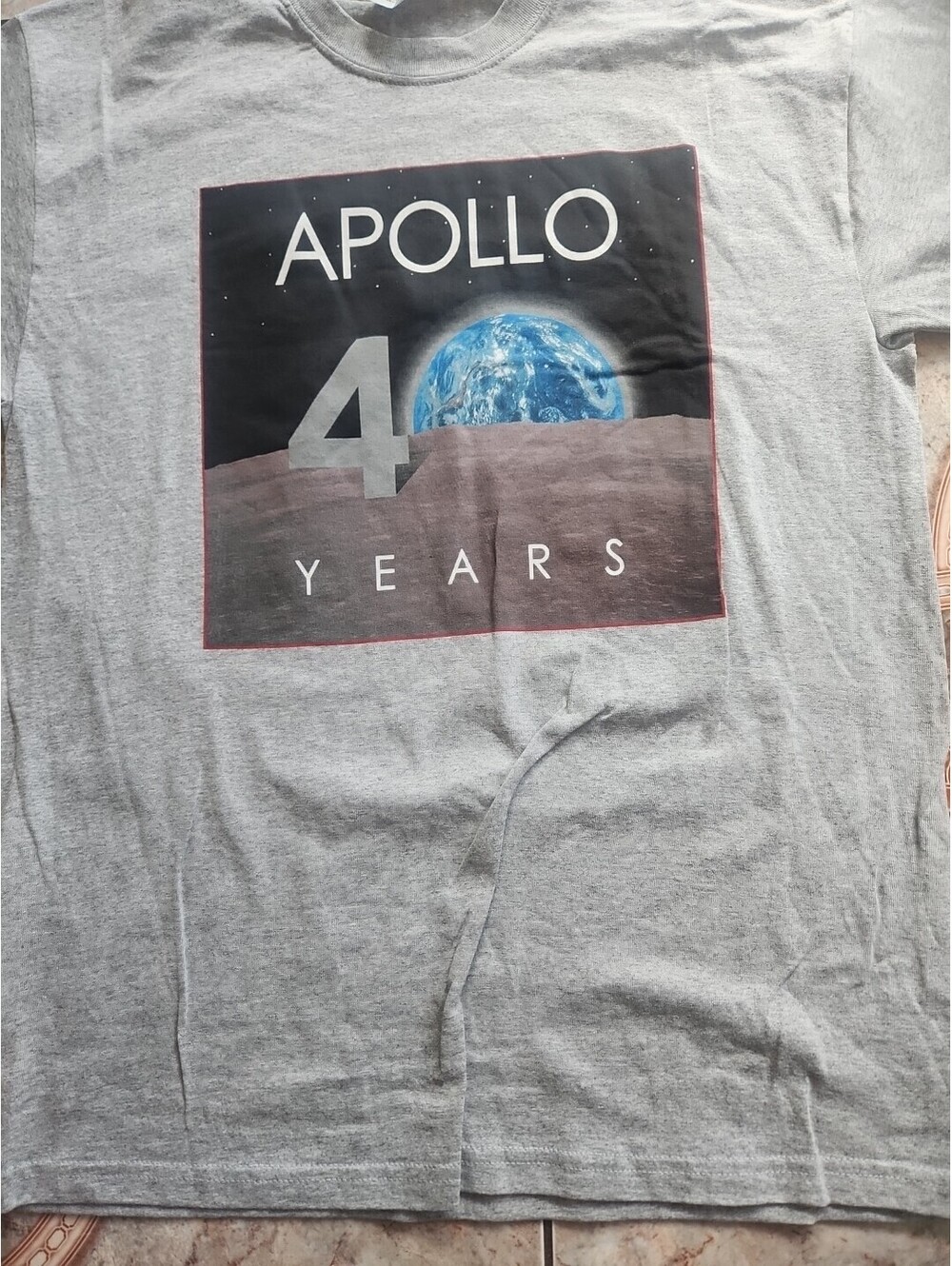 Vintage 90s NASA Earth Moon 40th Anniversary Mercury 5 Apollo 11 Space Shirt L